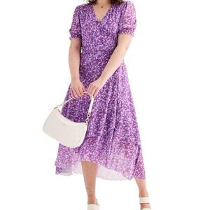 Draper James Naomi
Wrap Dress Purple Floral Midi
Dress XLarge Dress